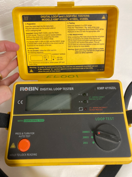 Robin Model KMP 4116DL Digital Loop Tester