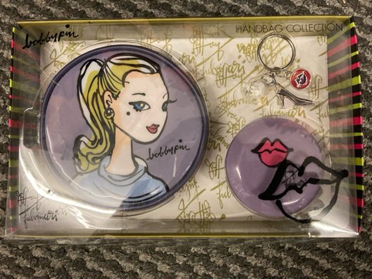 Brand New Gift Set By Bobbypin Purse , Mirror and Keyring