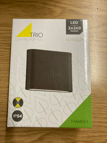 2 Brand New Boxed Trio Thames II LED Outdoor Light IP54