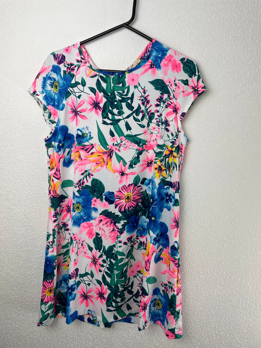 Brand New with Tags A Multicolour Floral Shift Dress From Eve Seduire size 12