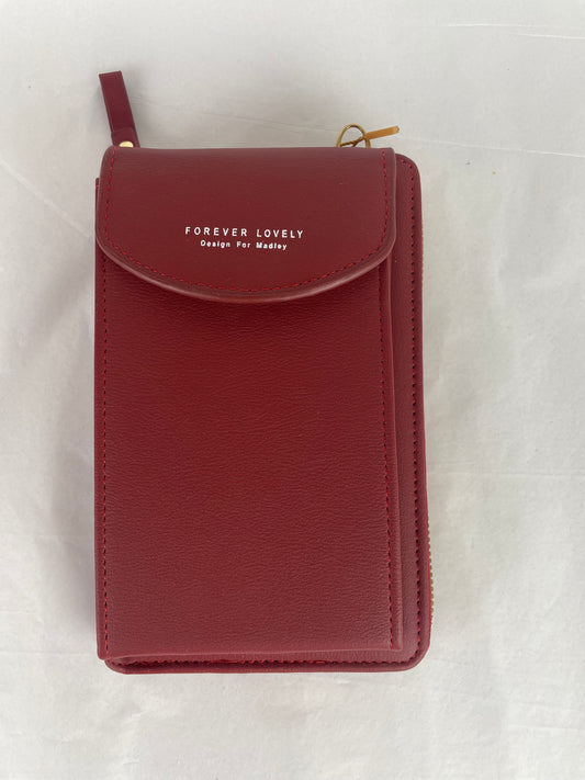 Forever Lovely Design for Madley Red Cross Body Wallet / Phone Purse Bag