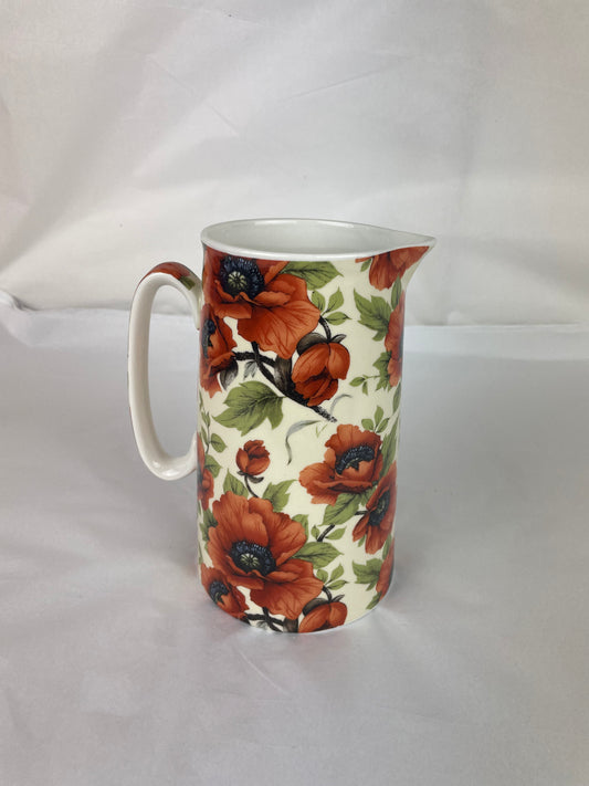 Poppy Jug By Heron Cross Pottery