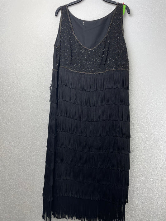 Roaring 20's Black Flappers Dress size 18