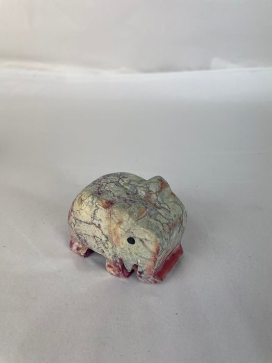 Beautiful Coloured Stone Small Elephant